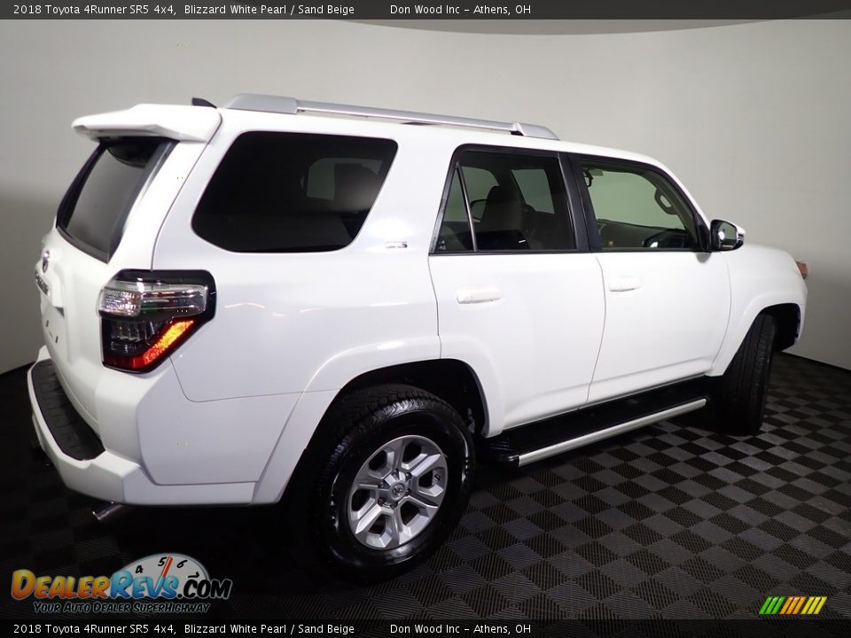2018 Toyota 4Runner SR5 4x4 Blizzard White Pearl / Sand Beige Photo #15