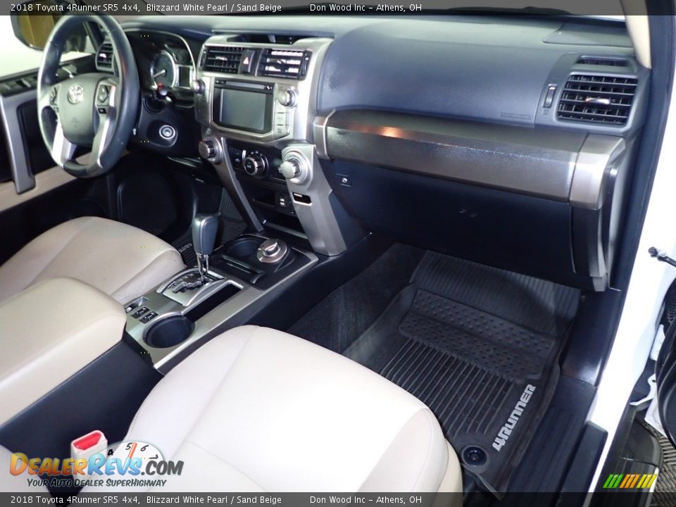 2018 Toyota 4Runner SR5 4x4 Blizzard White Pearl / Sand Beige Photo #27