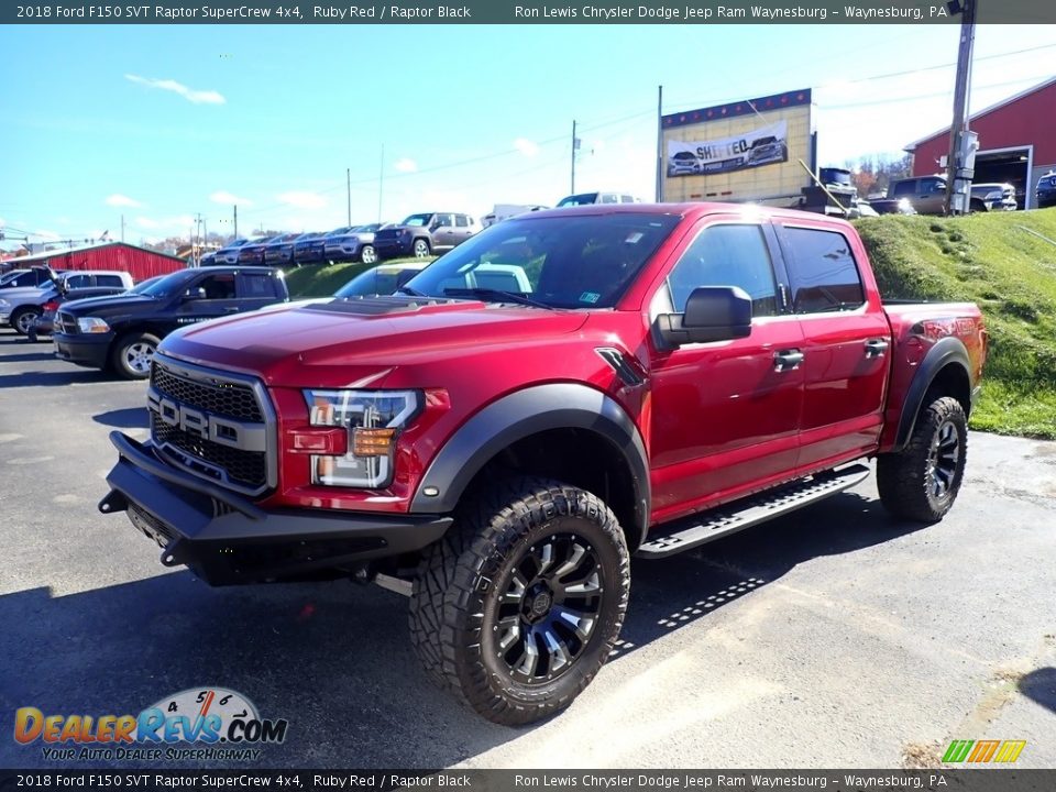 2018 Ford F150 SVT Raptor SuperCrew 4x4 Ruby Red / Raptor Black Photo #1