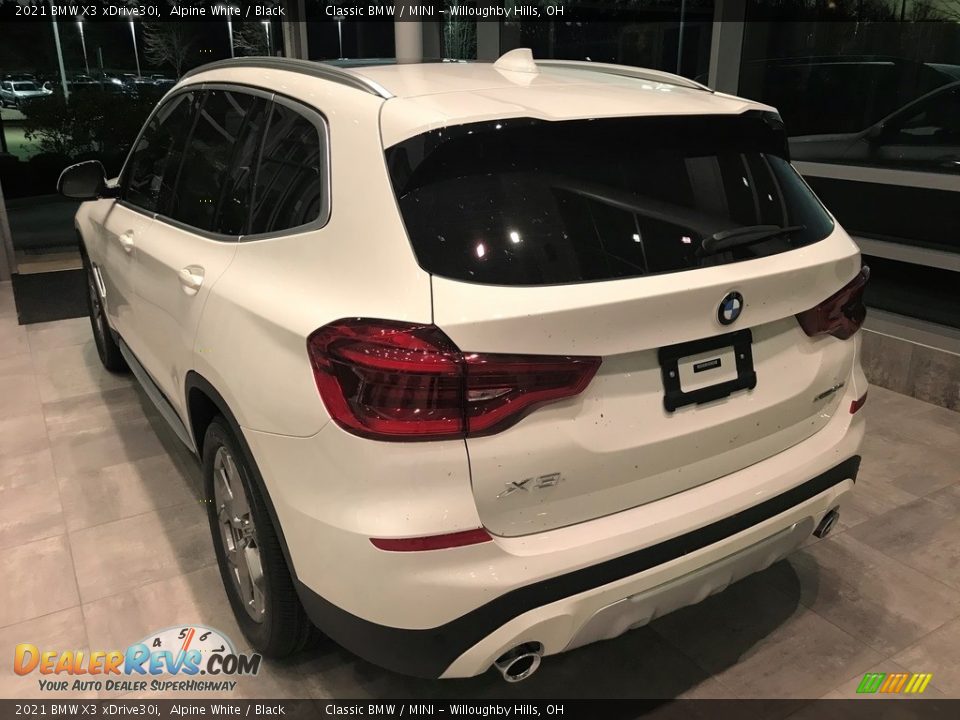 2021 BMW X3 xDrive30i Alpine White / Black Photo #2