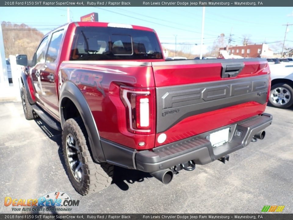 2018 Ford F150 SVT Raptor SuperCrew 4x4 Ruby Red / Raptor Black Photo #3