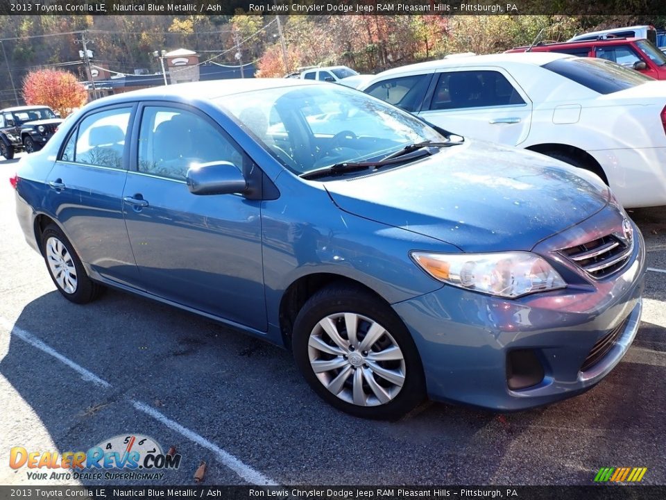 2013 Toyota Corolla LE Nautical Blue Metallic / Ash Photo #5