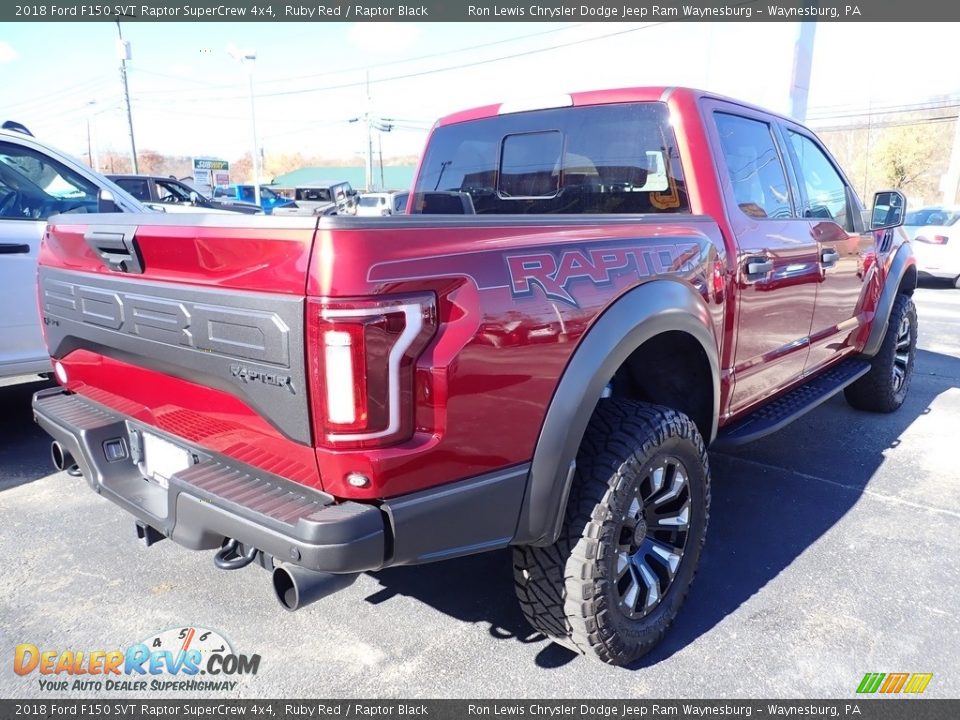 2018 Ford F150 SVT Raptor SuperCrew 4x4 Ruby Red / Raptor Black Photo #5