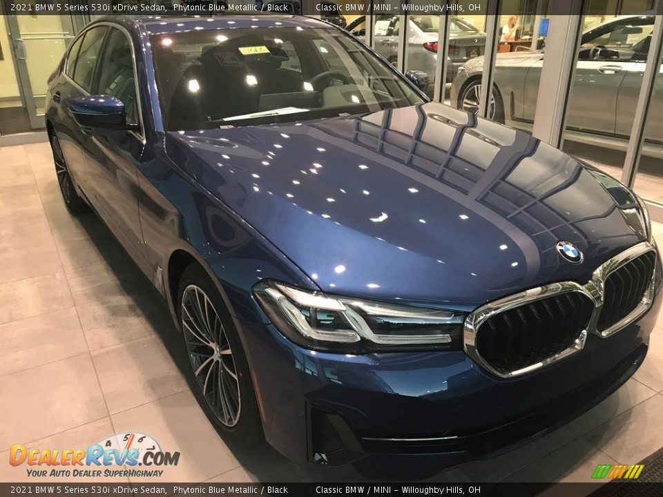 2021 BMW 5 Series 530i xDrive Sedan Phytonic Blue Metallic / Black Photo #1