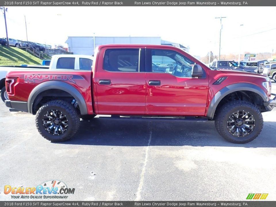 2018 Ford F150 SVT Raptor SuperCrew 4x4 Ruby Red / Raptor Black Photo #6