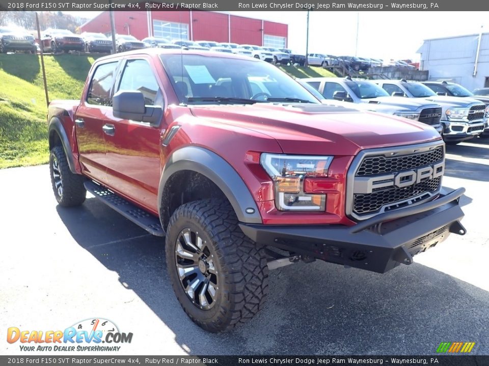 2018 Ford F150 SVT Raptor SuperCrew 4x4 Ruby Red / Raptor Black Photo #7