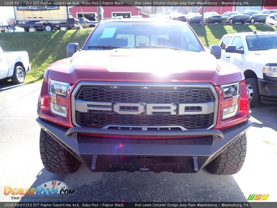 2018 Ford F150 SVT Raptor SuperCrew 4x4 Ruby Red / Raptor Black Photo #8