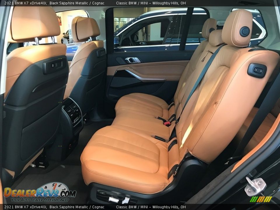 2021 BMW X7 xDrive40i Black Sapphire Metallic / Cognac Photo #4