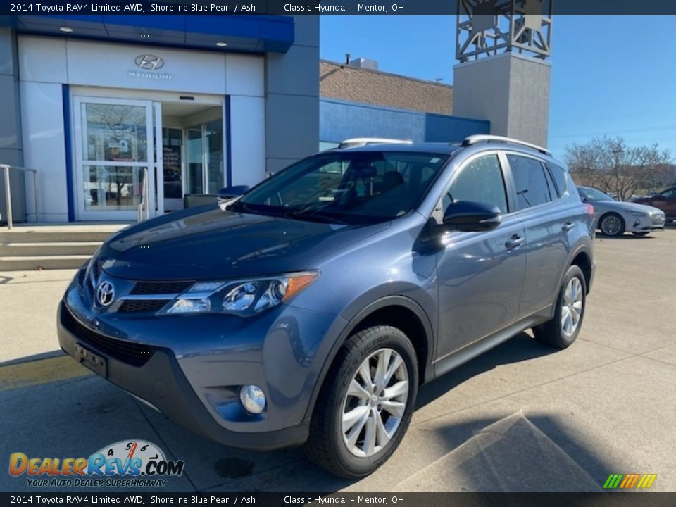 2014 Toyota RAV4 Limited AWD Shoreline Blue Pearl / Ash Photo #1