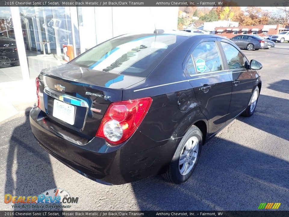 2016 Chevrolet Sonic LT Sedan Mosaic Black Metallic / Jet Black/Dark Titanium Photo #3