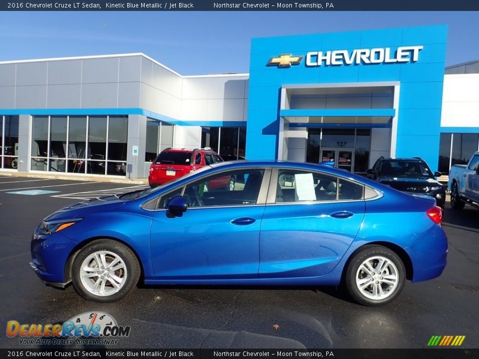 2016 Chevrolet Cruze LT Sedan Kinetic Blue Metallic / Jet Black Photo #3