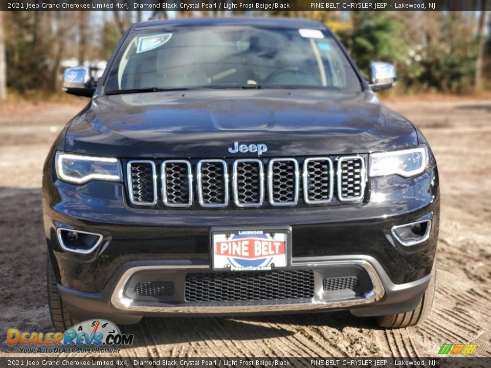 2021 Jeep Grand Cherokee Limited 4x4 Diamond Black Crystal Pearl / Light Frost Beige/Black Photo #3
