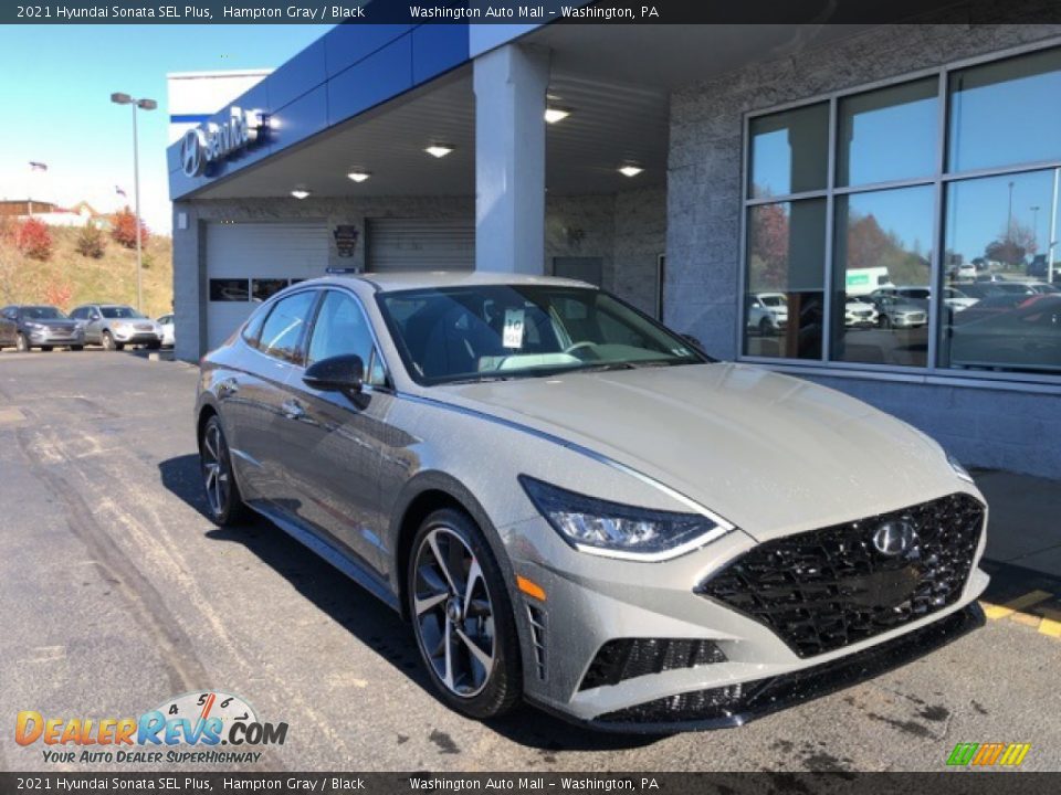 2021 Hyundai Sonata SEL Plus Hampton Gray / Black Photo #1