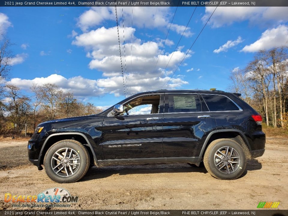 2021 Jeep Grand Cherokee Limited 4x4 Diamond Black Crystal Pearl / Light Frost Beige/Black Photo #4