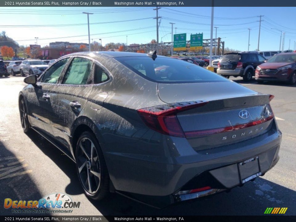 2021 Hyundai Sonata SEL Plus Hampton Gray / Black Photo #3