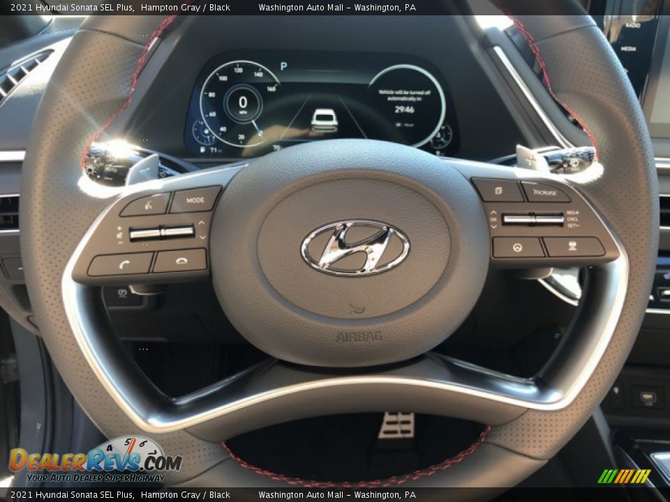 2021 Hyundai Sonata SEL Plus Hampton Gray / Black Photo #10