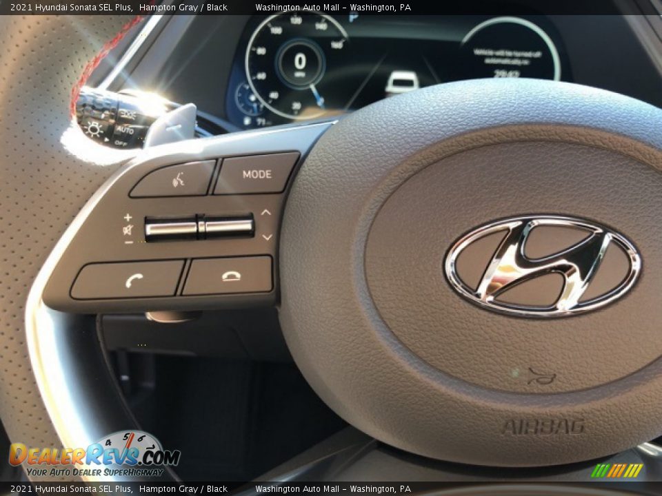 2021 Hyundai Sonata SEL Plus Hampton Gray / Black Photo #11