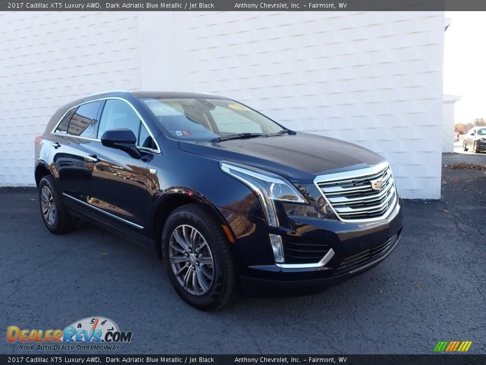 2017 Cadillac XT5 Luxury AWD Dark Adriatic Blue Metallic / Jet Black Photo #1