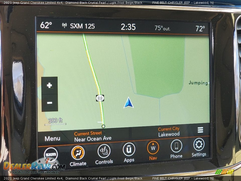 2021 Jeep Grand Cherokee Limited 4x4 Diamond Black Crystal Pearl / Light Frost Beige/Black Photo #14