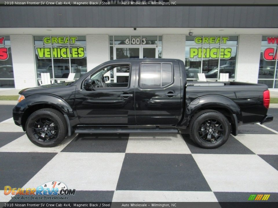 2018 Nissan Frontier SV Crew Cab 4x4 Magnetic Black / Steel Photo #1