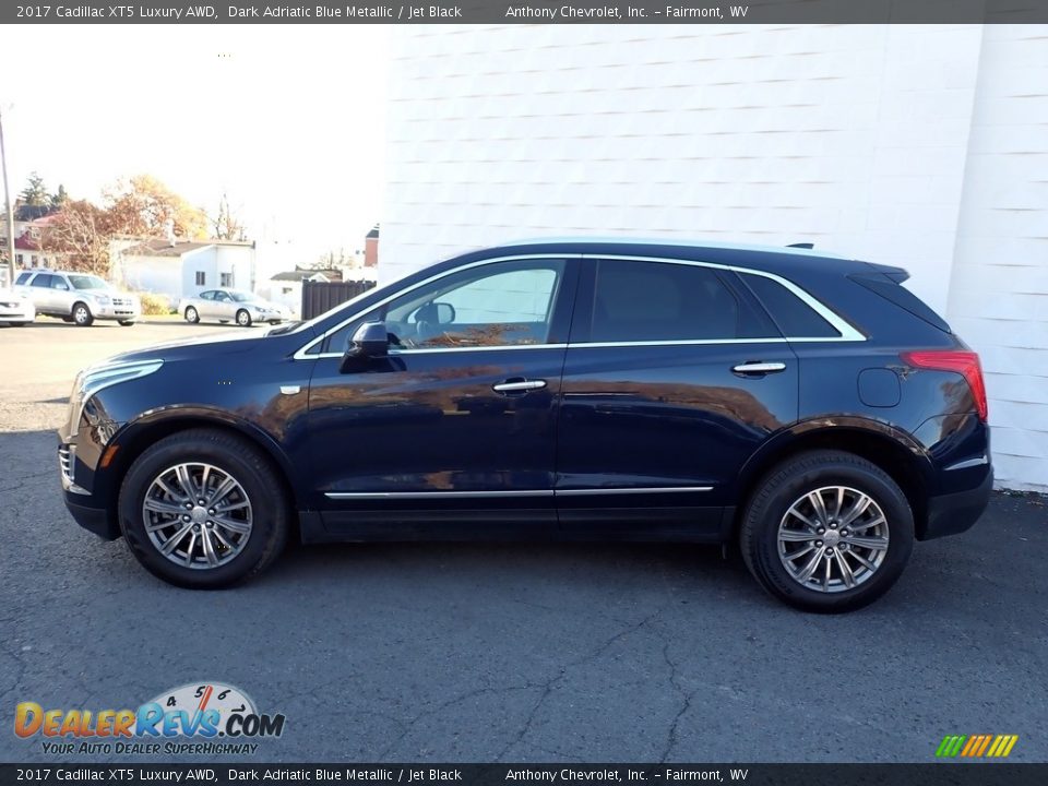 2017 Cadillac XT5 Luxury AWD Dark Adriatic Blue Metallic / Jet Black Photo #5