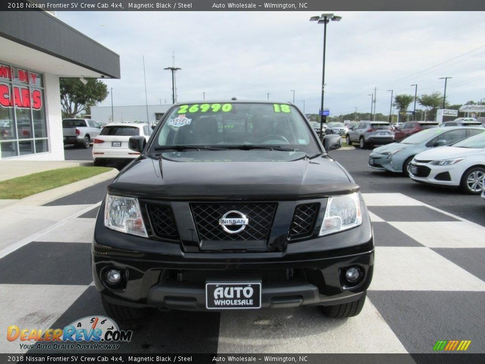 2018 Nissan Frontier SV Crew Cab 4x4 Magnetic Black / Steel Photo #2