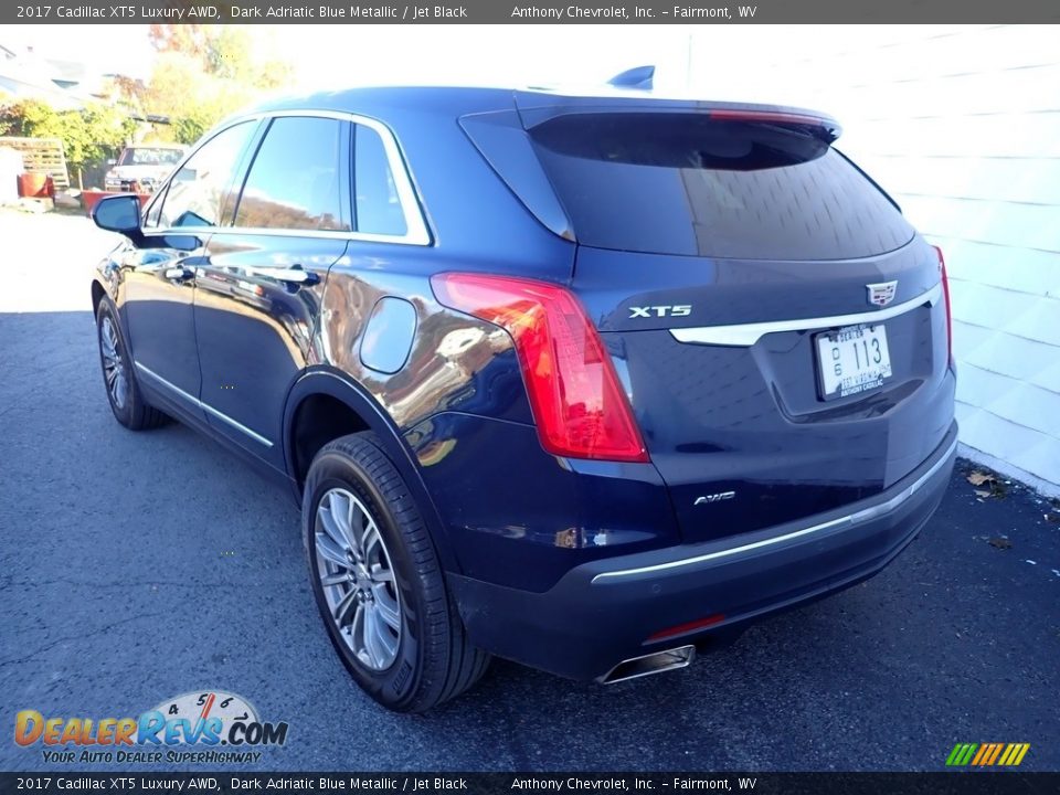 2017 Cadillac XT5 Luxury AWD Dark Adriatic Blue Metallic / Jet Black Photo #6