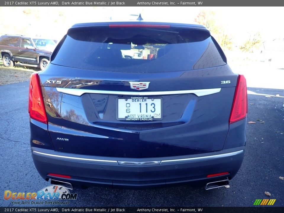 2017 Cadillac XT5 Luxury AWD Dark Adriatic Blue Metallic / Jet Black Photo #7