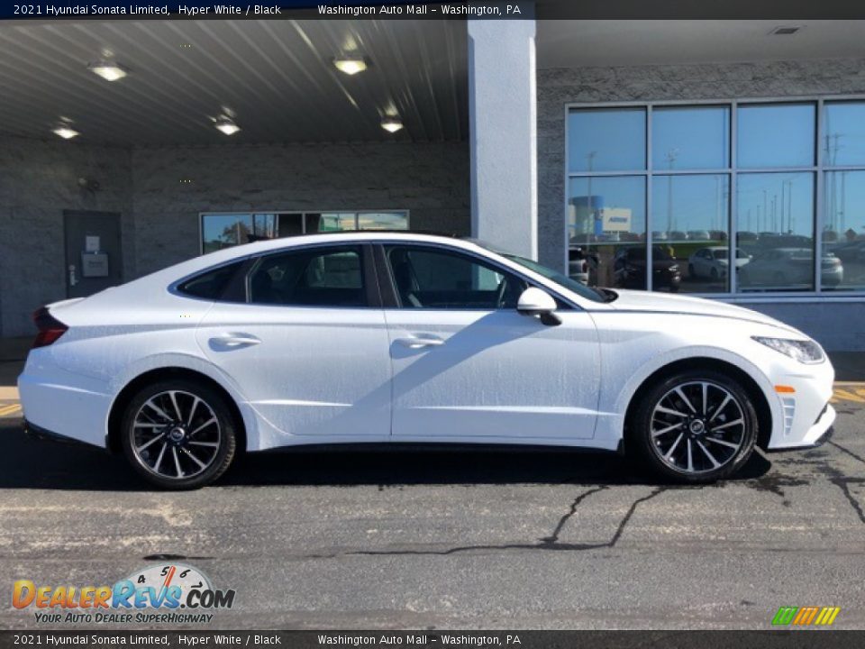 2021 Hyundai Sonata Limited Hyper White / Black Photo #2