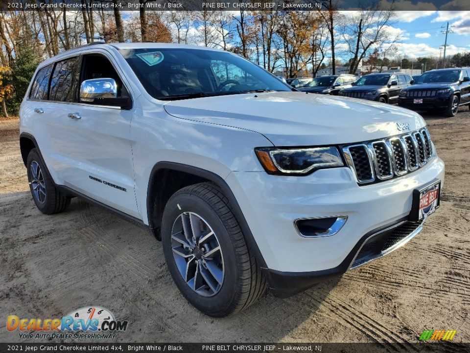 2021 Jeep Grand Cherokee Limited 4x4 Bright White / Black Photo #1