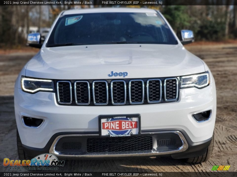 2021 Jeep Grand Cherokee Limited 4x4 Bright White / Black Photo #3