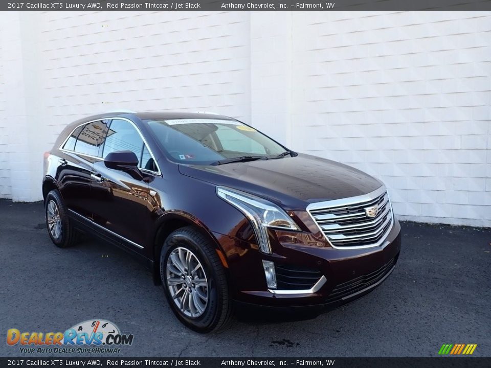 2017 Cadillac XT5 Luxury AWD Red Passion Tintcoat / Jet Black Photo #1