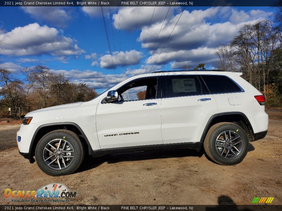 2021 Jeep Grand Cherokee Limited 4x4 Bright White / Black Photo #4