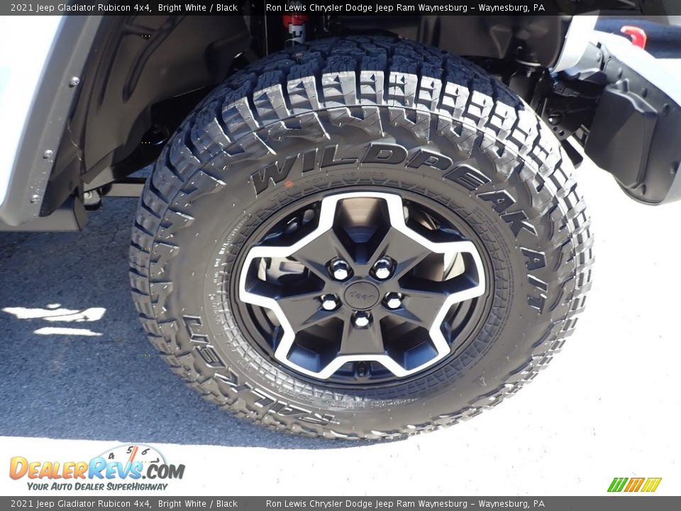 2021 Jeep Gladiator Rubicon 4x4 Bright White / Black Photo #9