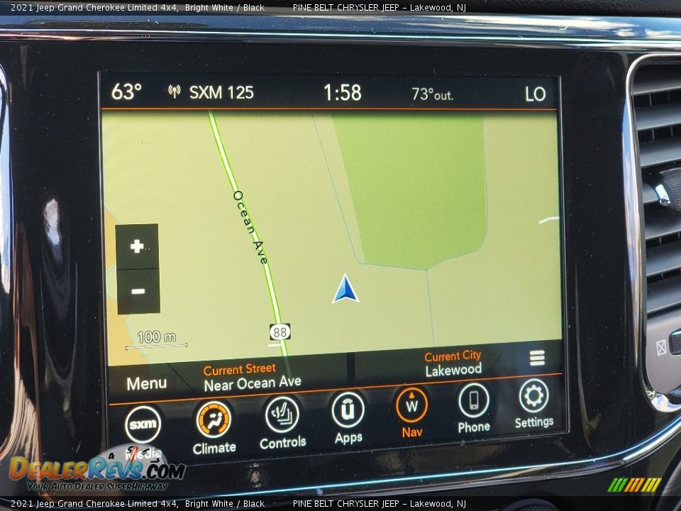 2021 Jeep Grand Cherokee Limited 4x4 Bright White / Black Photo #14