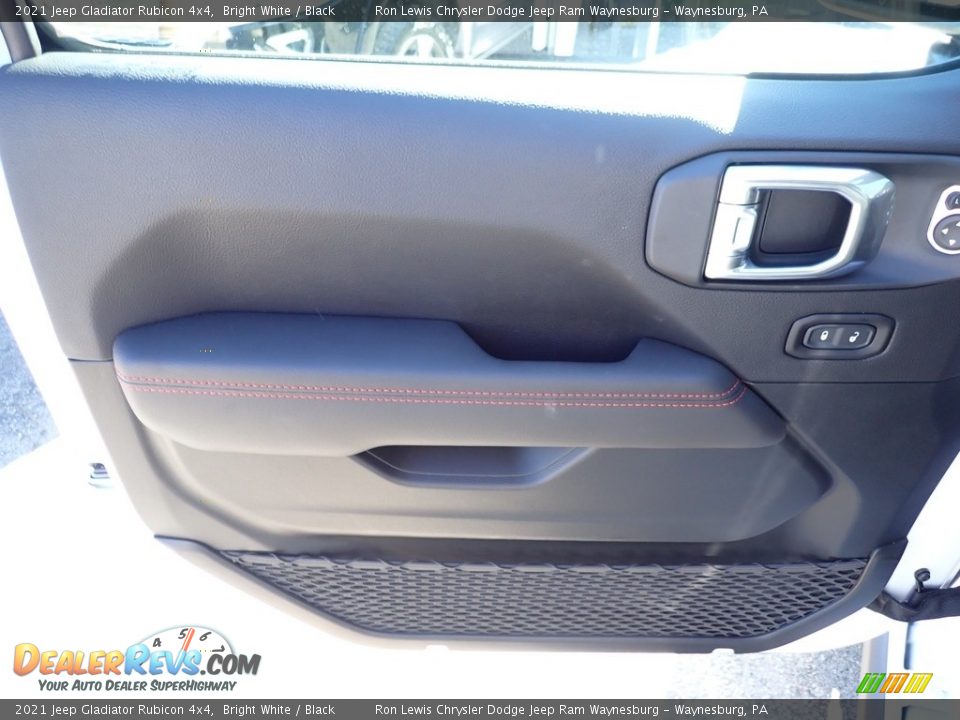 2021 Jeep Gladiator Rubicon 4x4 Bright White / Black Photo #14