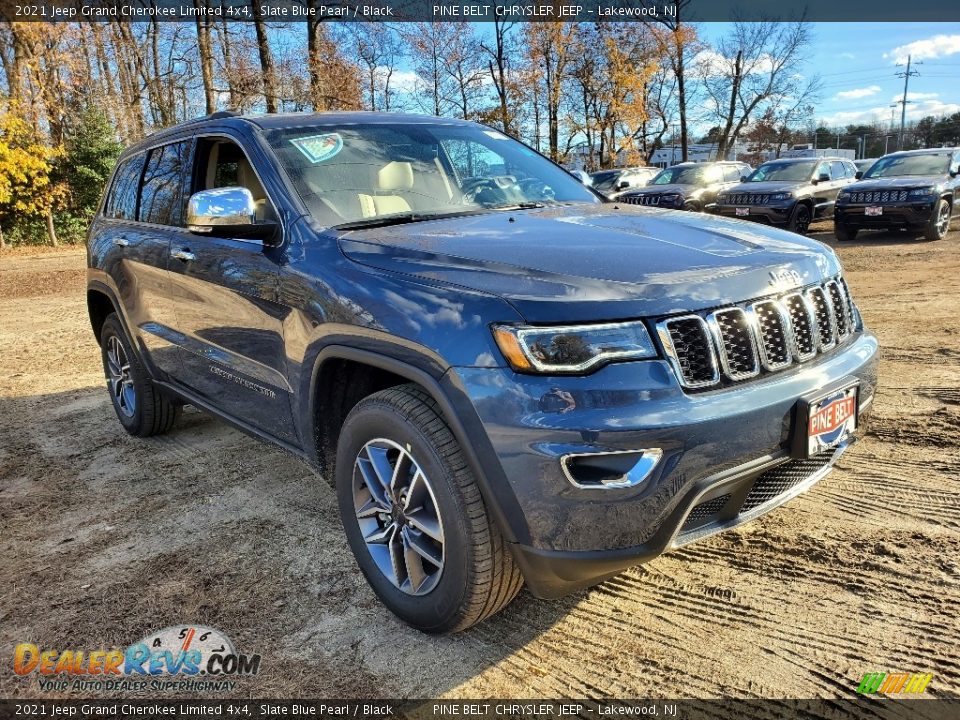 2021 Jeep Grand Cherokee Limited 4x4 Slate Blue Pearl / Black Photo #1