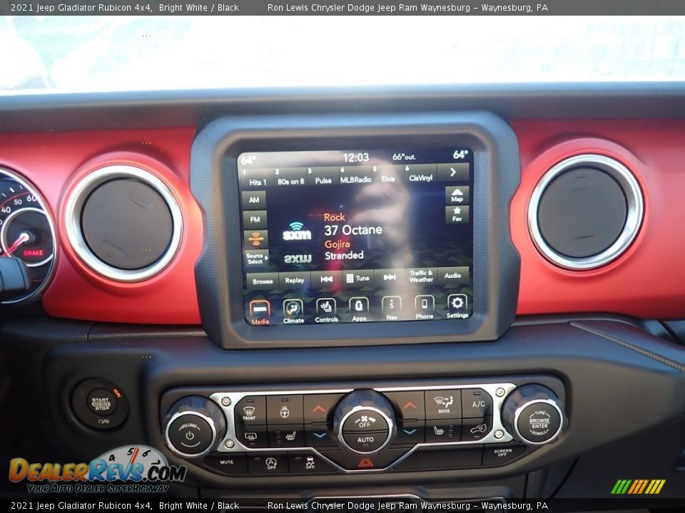 2021 Jeep Gladiator Rubicon 4x4 Bright White / Black Photo #16