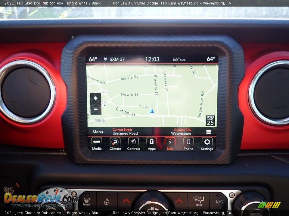 2021 Jeep Gladiator Rubicon 4x4 Bright White / Black Photo #17