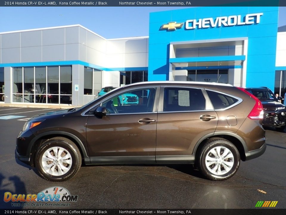2014 Honda CR-V EX-L AWD Kona Coffee Metallic / Black Photo #3