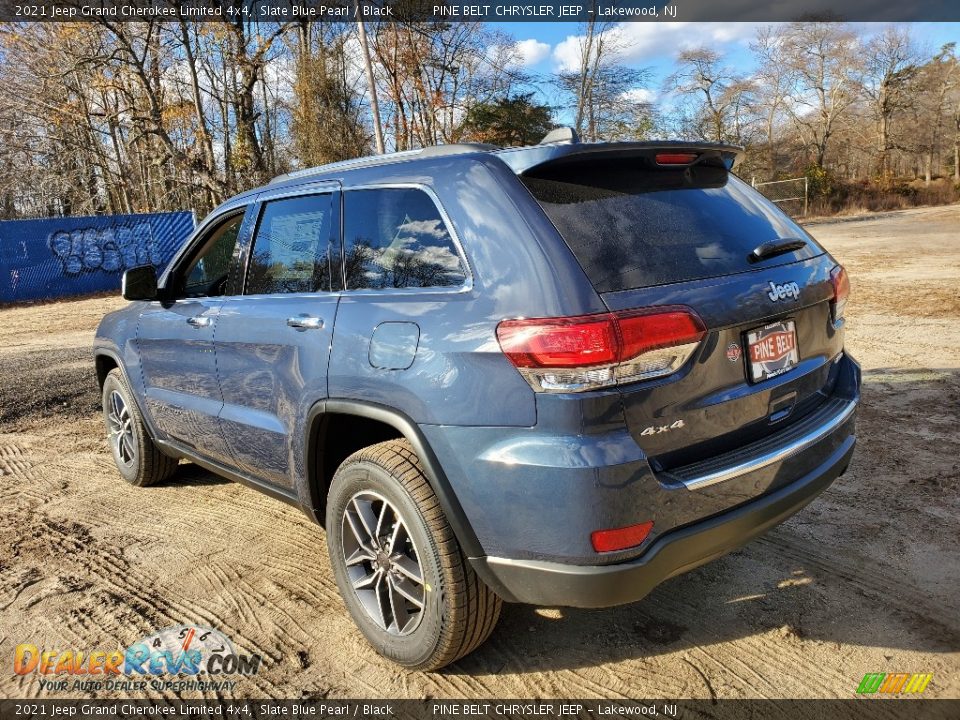 2021 Jeep Grand Cherokee Limited 4x4 Slate Blue Pearl / Black Photo #6