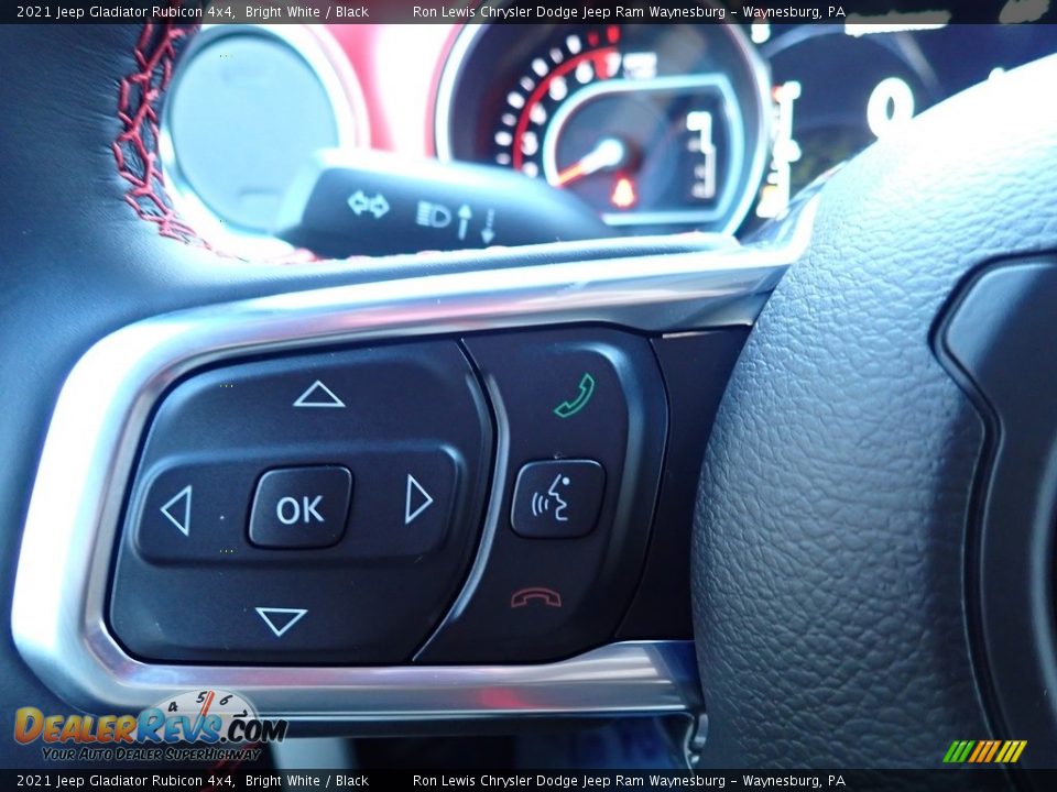 2021 Jeep Gladiator Rubicon 4x4 Bright White / Black Photo #20