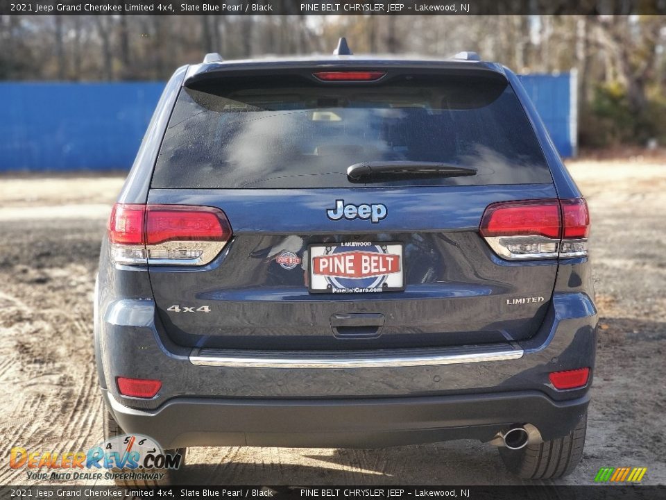 2021 Jeep Grand Cherokee Limited 4x4 Slate Blue Pearl / Black Photo #7