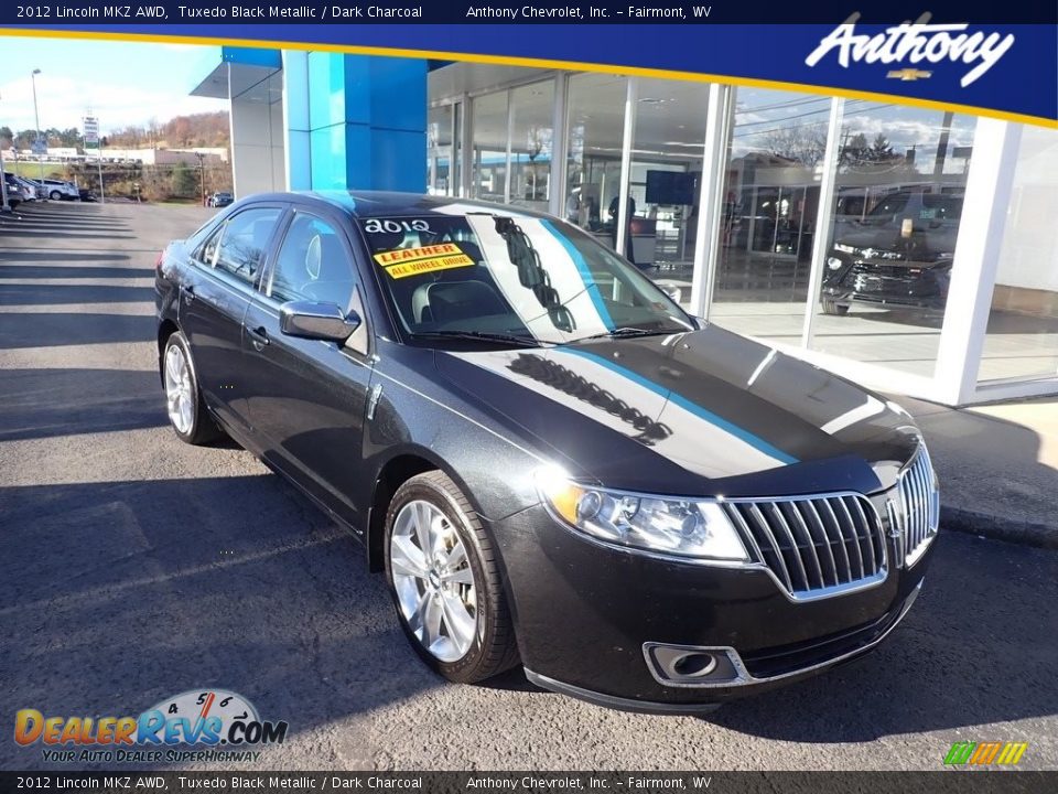 2012 Lincoln MKZ AWD Tuxedo Black Metallic / Dark Charcoal Photo #1