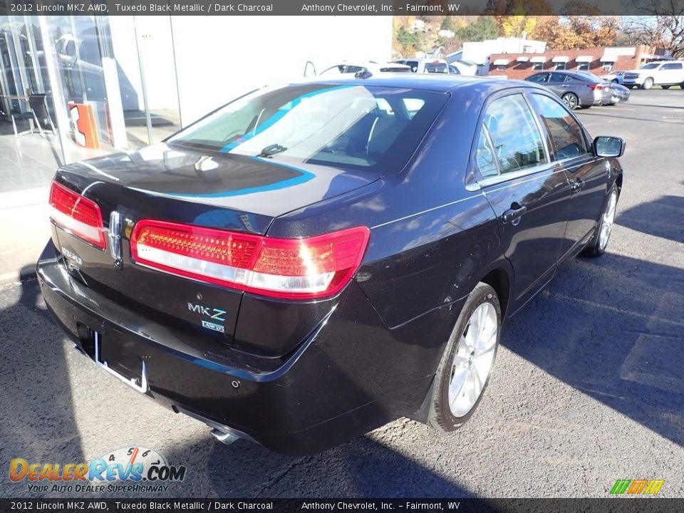 2012 Lincoln MKZ AWD Tuxedo Black Metallic / Dark Charcoal Photo #4