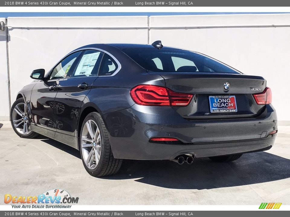 2018 BMW 4 Series 430i Gran Coupe Mineral Grey Metallic / Black Photo #3