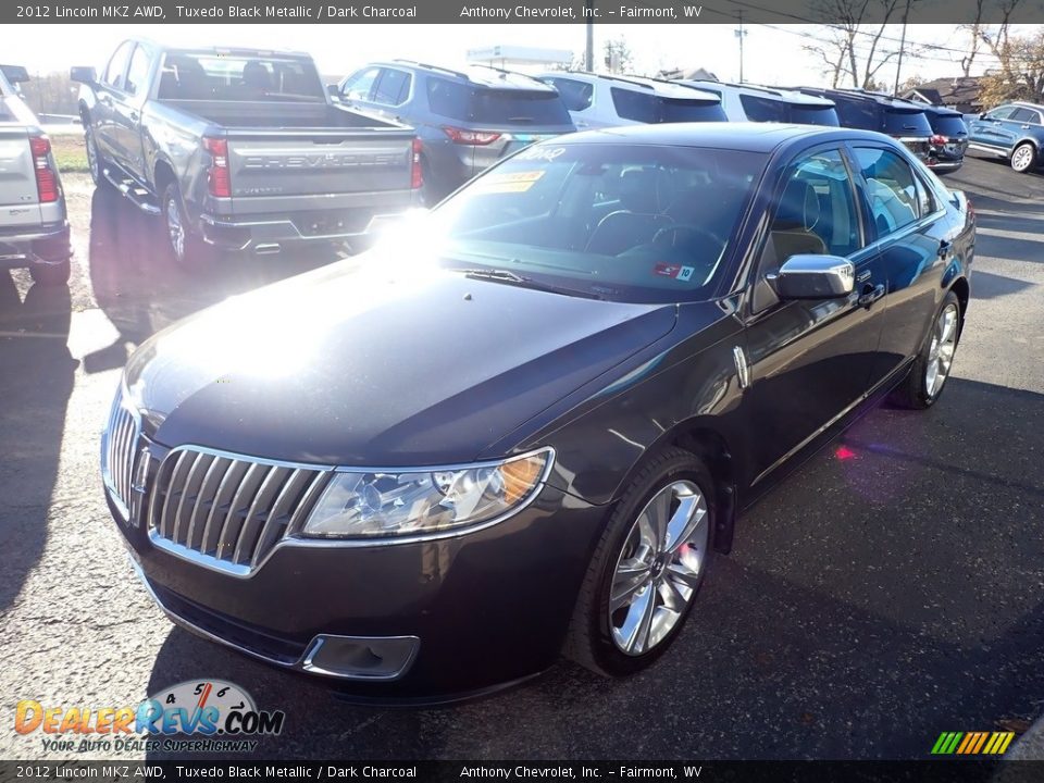 2012 Lincoln MKZ AWD Tuxedo Black Metallic / Dark Charcoal Photo #7