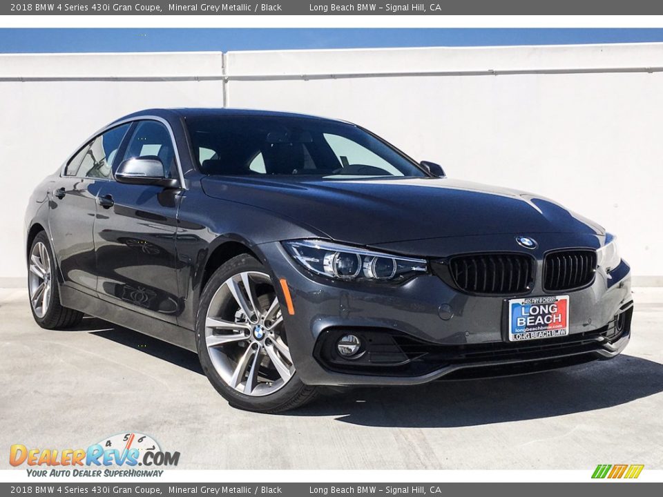 2018 BMW 4 Series 430i Gran Coupe Mineral Grey Metallic / Black Photo #12