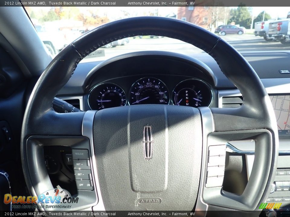 2012 Lincoln MKZ AWD Tuxedo Black Metallic / Dark Charcoal Photo #20