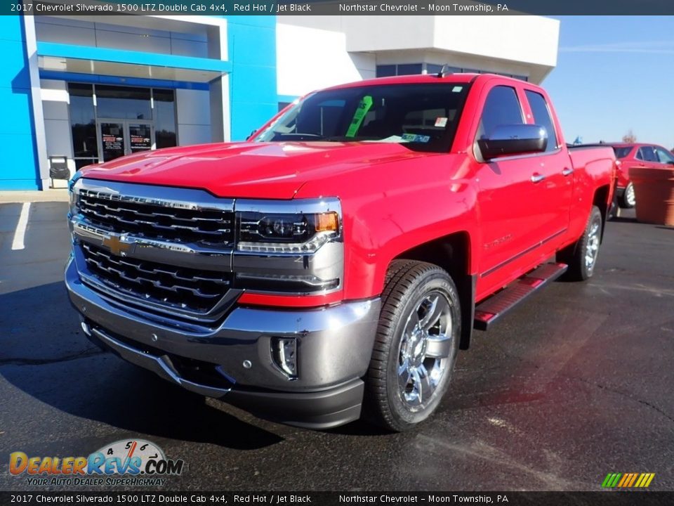 2017 Chevrolet Silverado 1500 LTZ Double Cab 4x4 Red Hot / Jet Black Photo #2